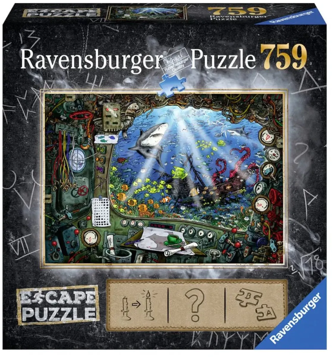 Ravensburger Escape Puzzle 4 Submarine 759 Stuks - Multicolor