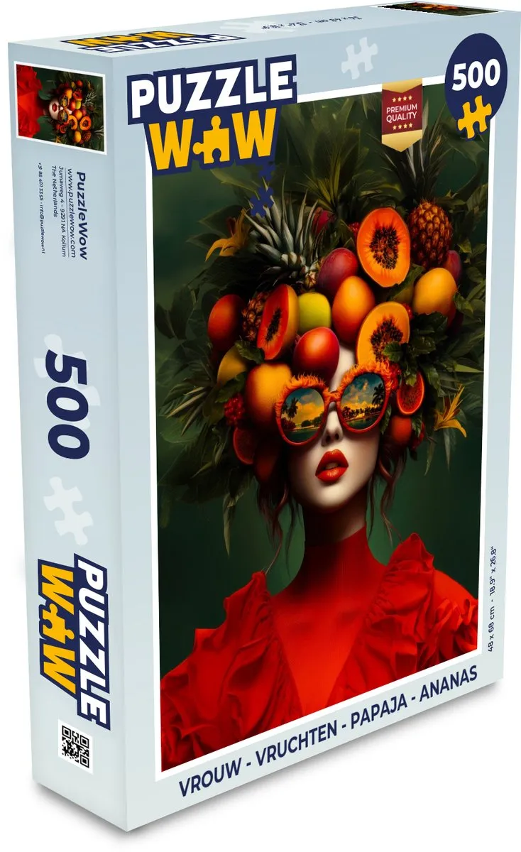 PuzzleWow Vruchten Legpuzzel 500 Stuks