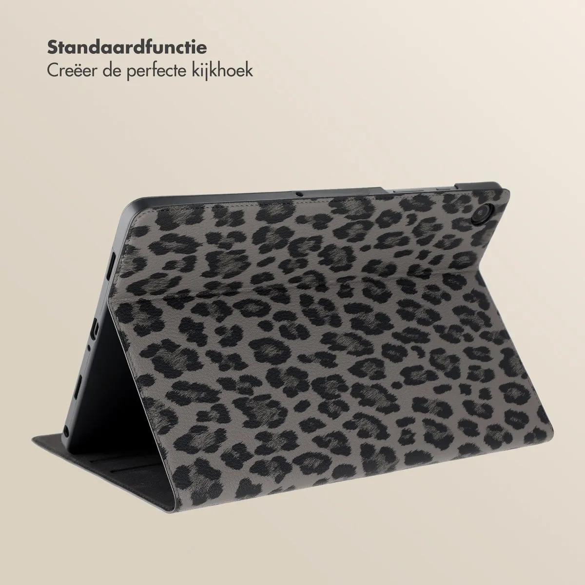 Selencia SH00094847 Tablethoes - Samsung Galaxy Tab A11 Plus - 11" - Pantherprint - Midnight Black