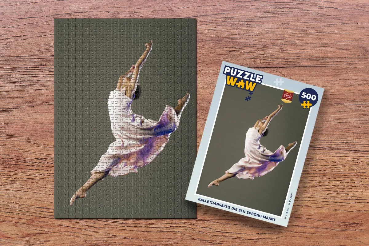 PuzzleWow Balletdanseres Legpuzzel 500 Stuks - Multicolor
