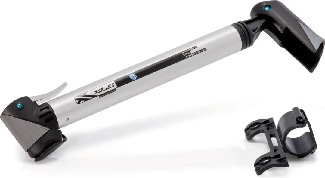 XLC PU-R03 Race Mini Fietspomp - Aluminium - Zwart/Zilver