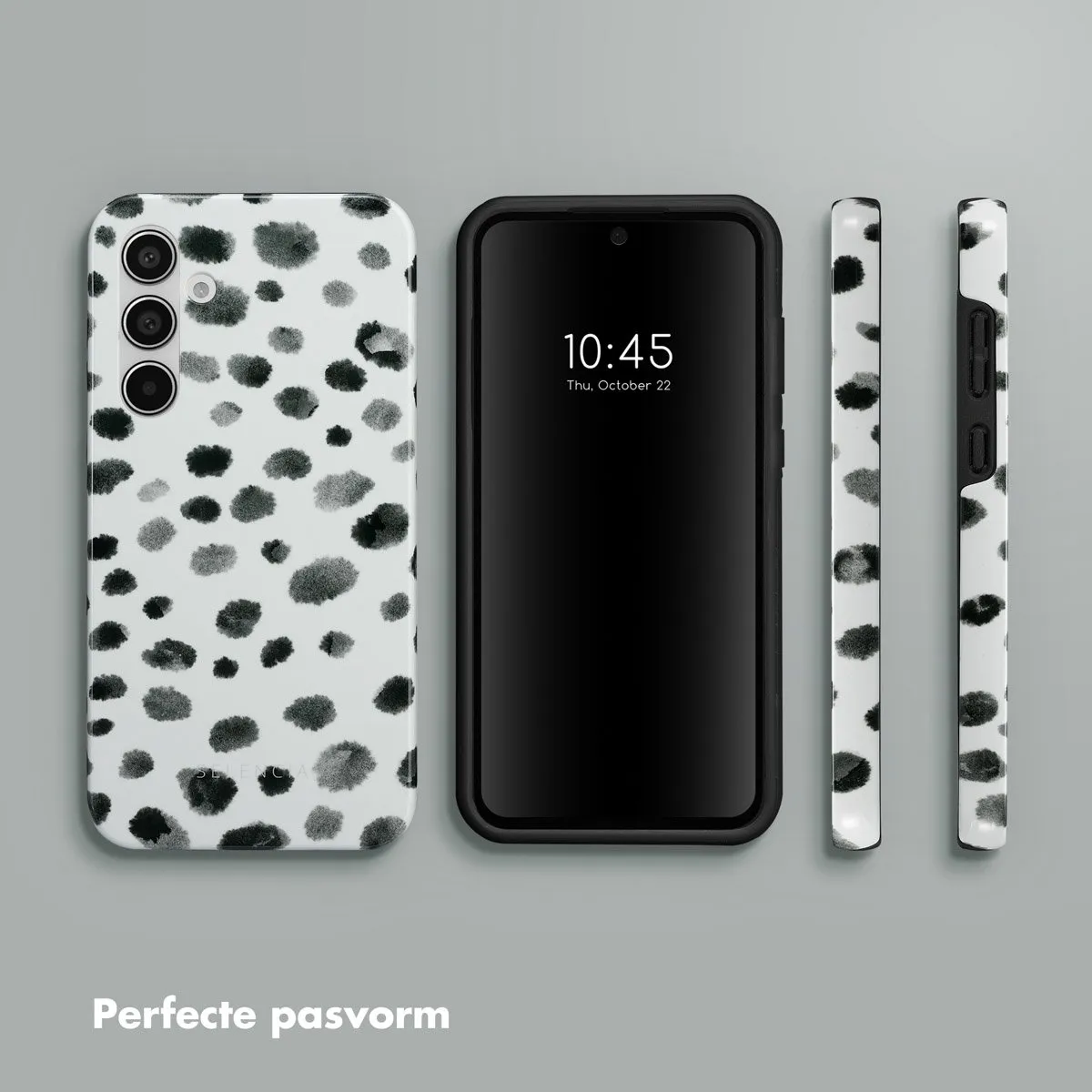 Selencia Hoesje Samsung Galaxy A55 Trendy Leopard