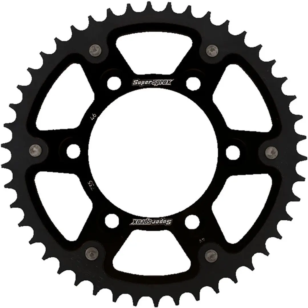 Supersprox Stealth Ducati 520x46 Rst735x46blk Achtertandwiel Zilver 46t