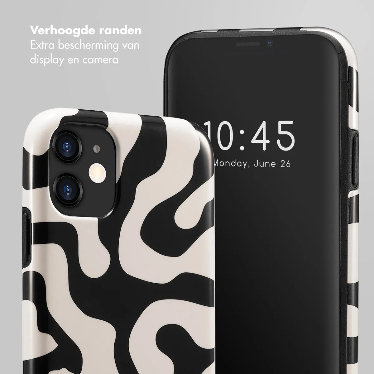 Selencia Hoesje iPhone 11 Art Wave Black