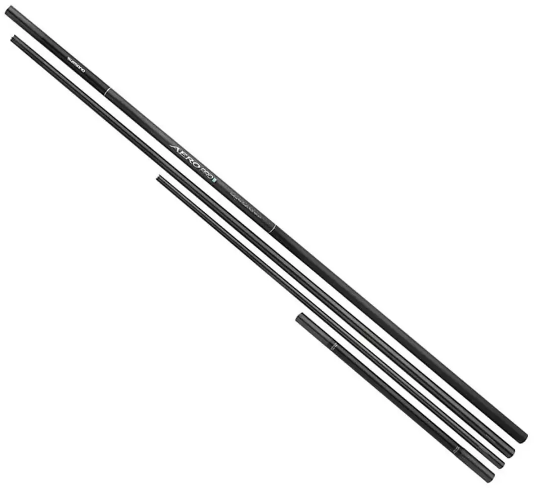 Shimano Aero Pro Landing Net Handle - 3-delig Wit - afbeelding 3 van 3