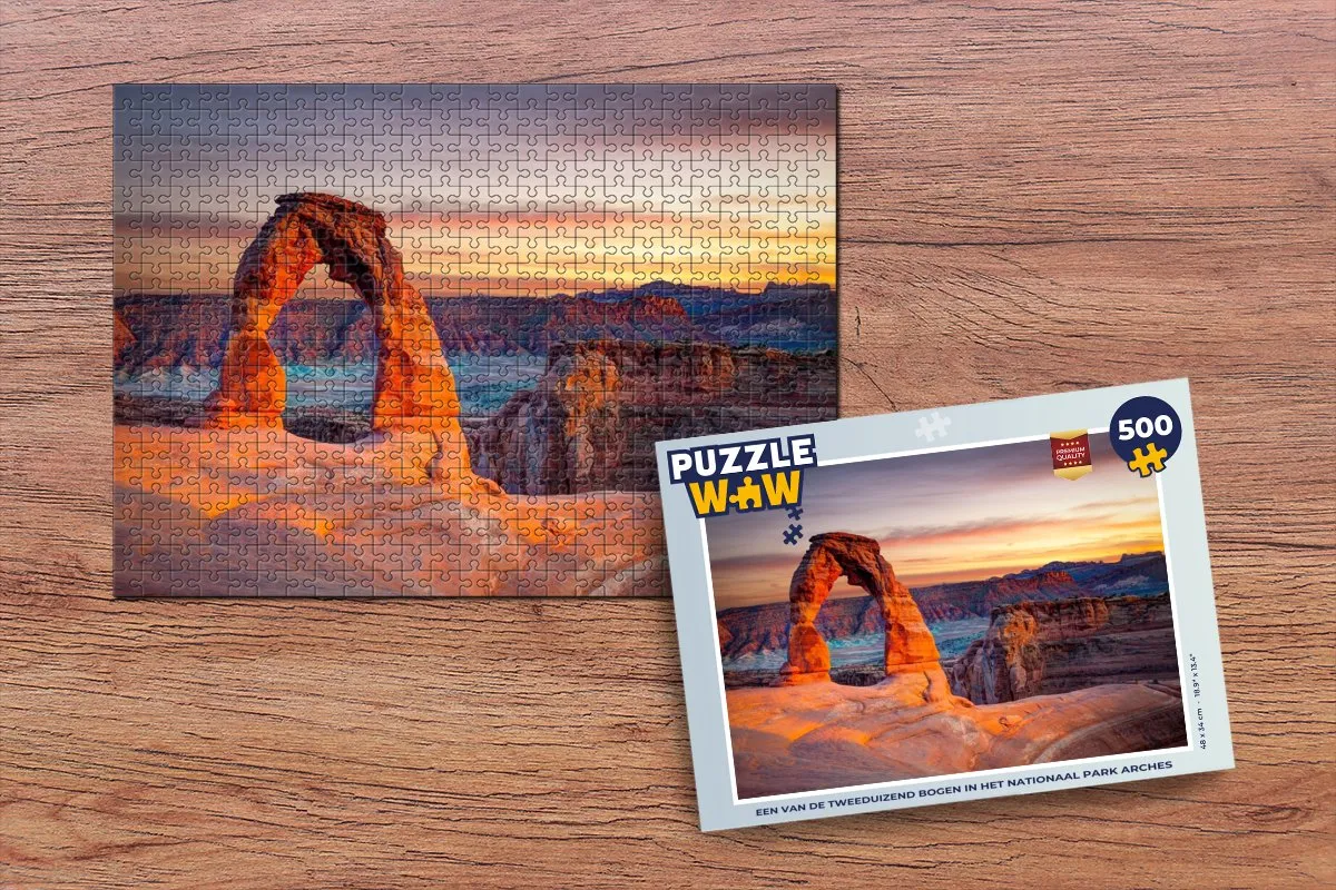 PuzzleWow Legpuzzel Arches 500 Stuks - Multicolor