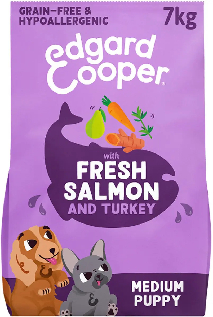 Edgard & Cooper Puppy Hondenbrokken Medium 7kg - Verse Zalm & Kalkoen - afbeelding 6 van 6