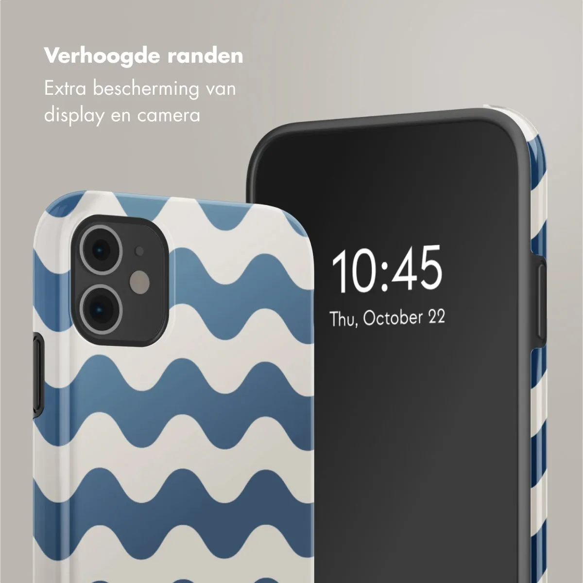 Selencia iPhone 11 Hoesje Wave Vibes Classic Blue