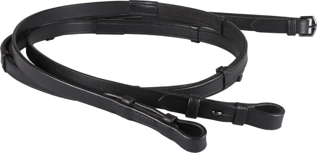 Qhp Teugel eenzijdig anti-slip met stops Black