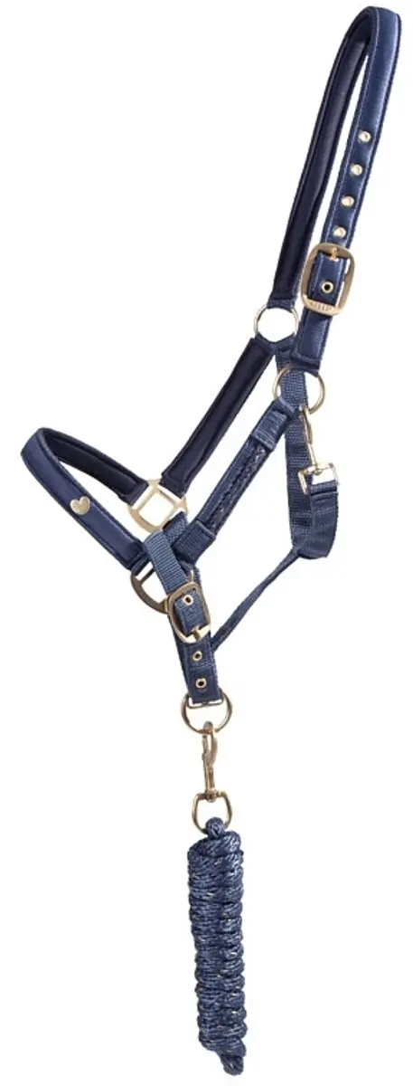 QHP HALSTERSET LILY Donkerblauw