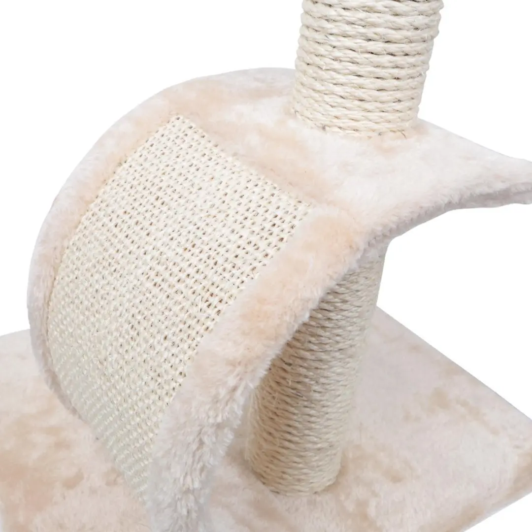 Nobleza Katten Krabpaal Beige - 41x35x60cm - 2 Niveaus