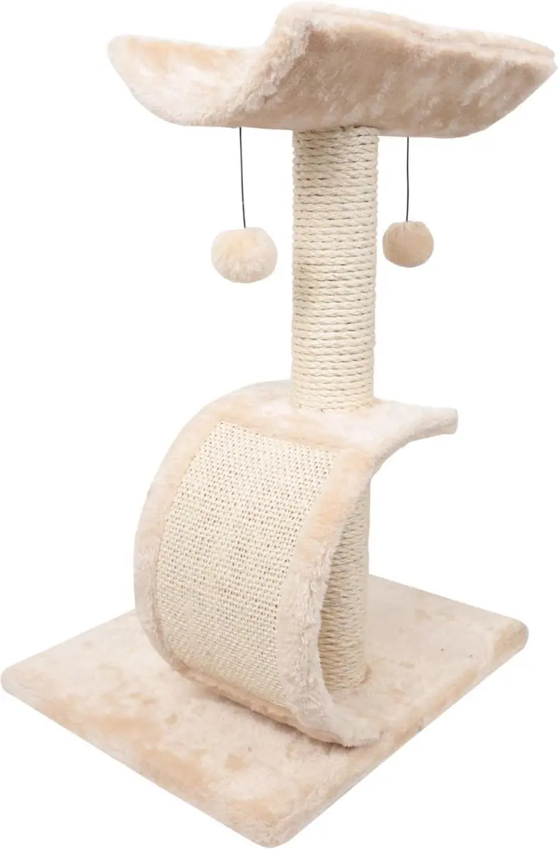 Nobleza Katten Krabpaal Beige - 41x35x60cm - 2 Niveaus