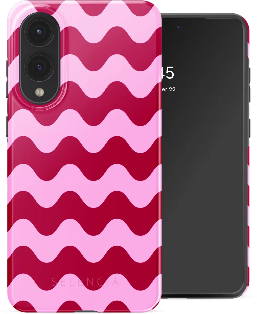 Selencia Hoesje Samsung Galaxy S25 Edge Wave Vibes Lipstick