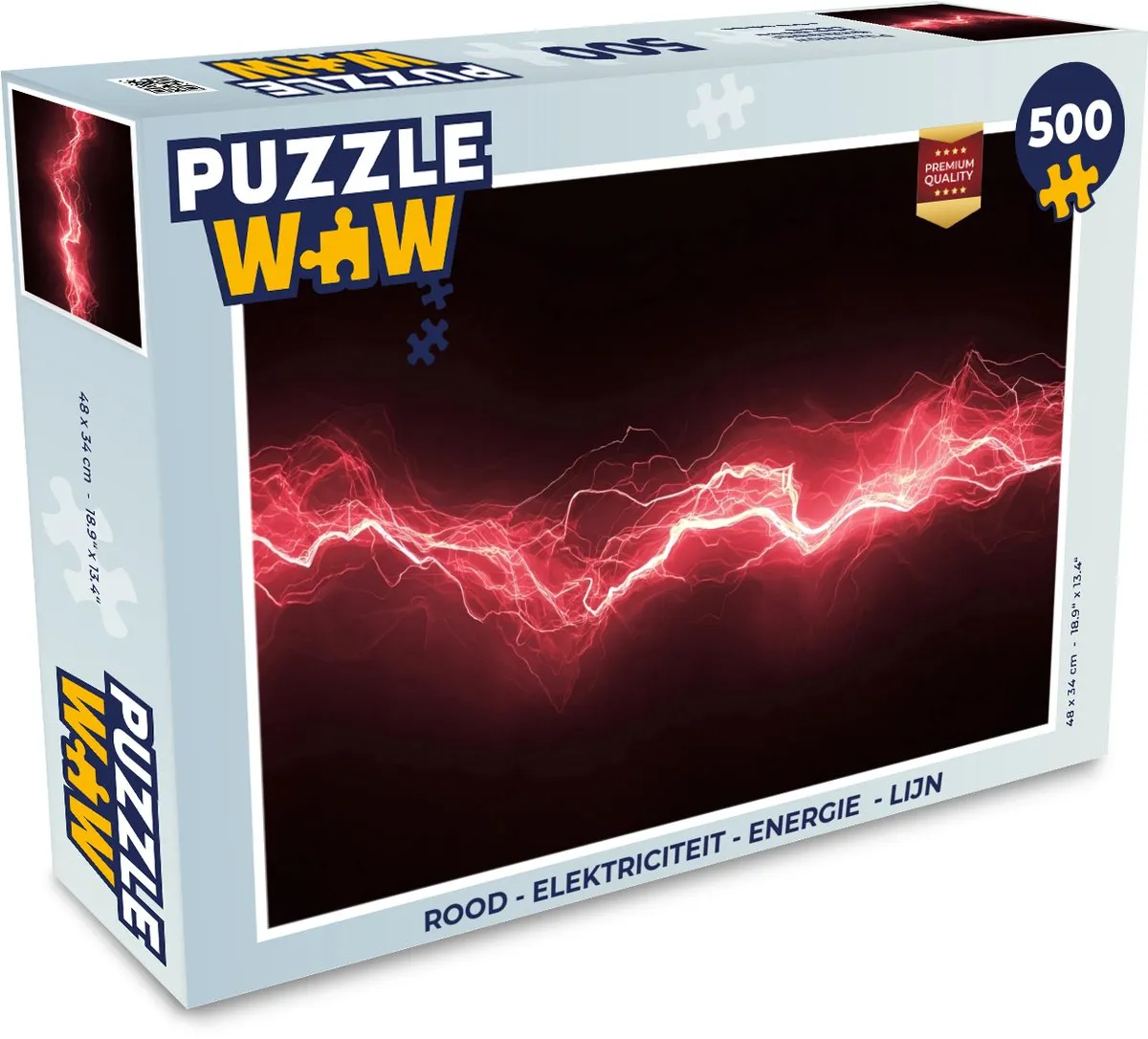 PuzzleWow Vonken Rood Legpuzzel 500 Stuks