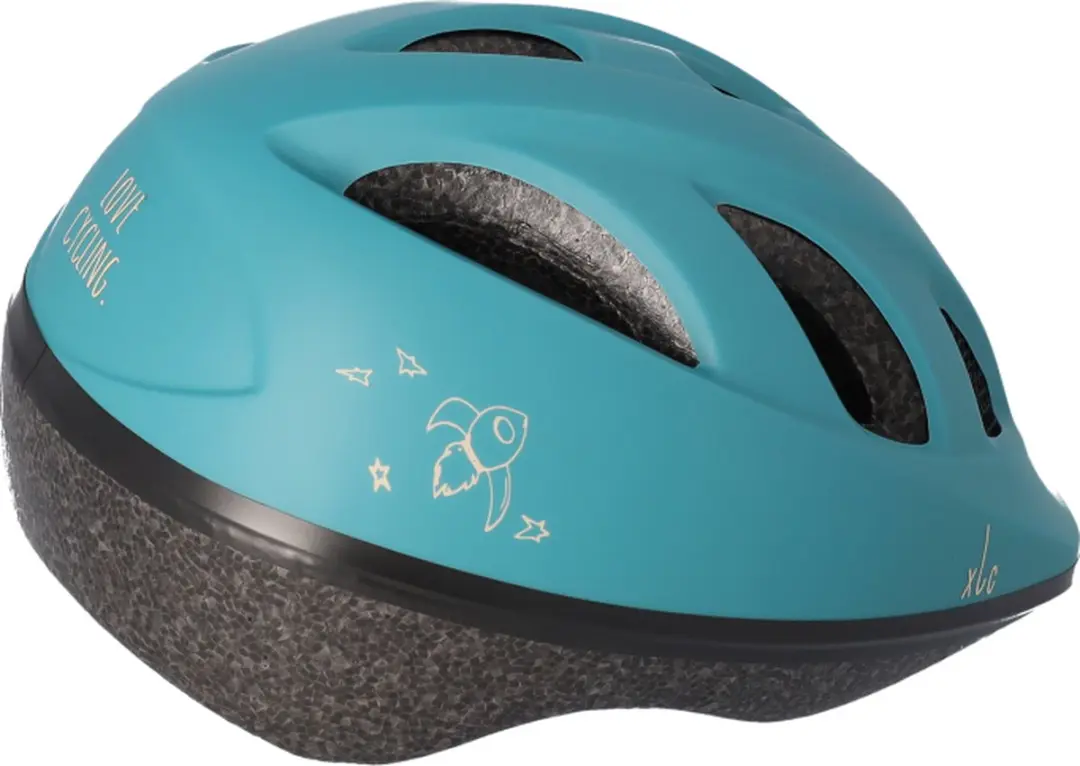 XLC Kid BH-C16 Fietshelm - LED Achterlicht XS/S - Blauw/Grijs - afbeelding 2 van 6