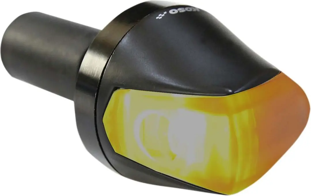 Knipperlicht stuurbalans Koso zwart Smoke (E-Keur)