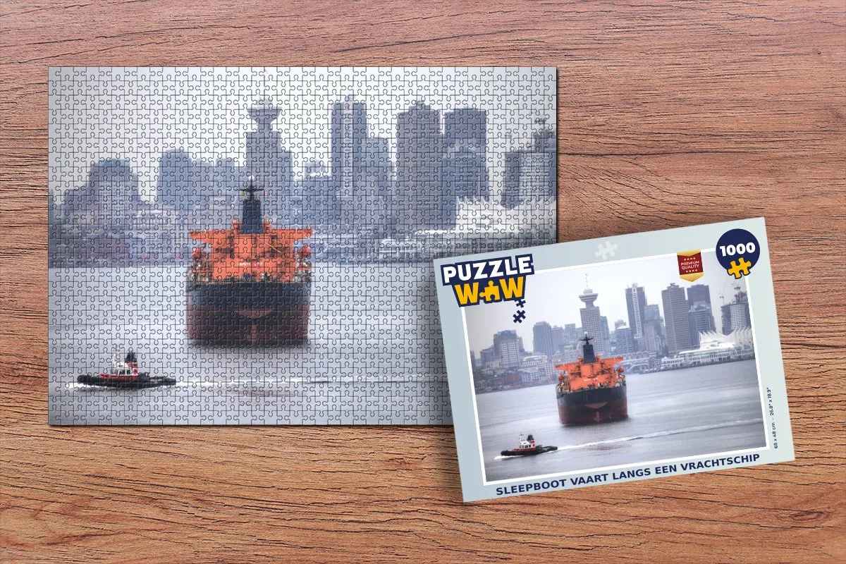 PuzzleWow Legpuzzel Sleepboot 1000 Stuks