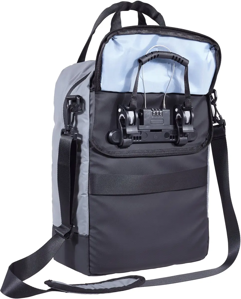 Willex Multibag Reflecterend 17L - Fietsrugzak met cijferslot - Grijs - afbeelding 5 van 6