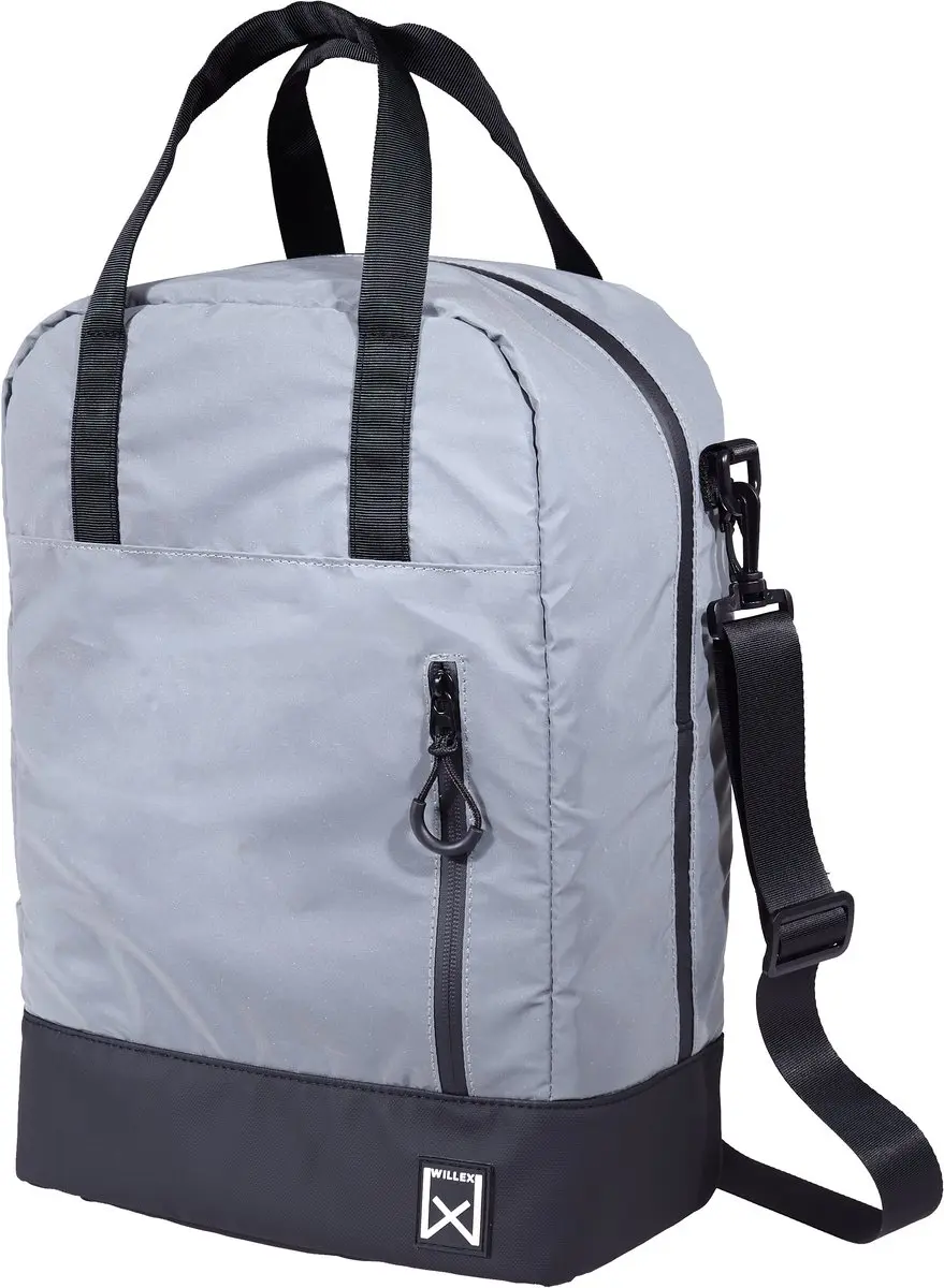 Willex Multibag Reflecterend 17L - Fietsrugzak met cijferslot - Grijs - afbeelding 2 van 6
