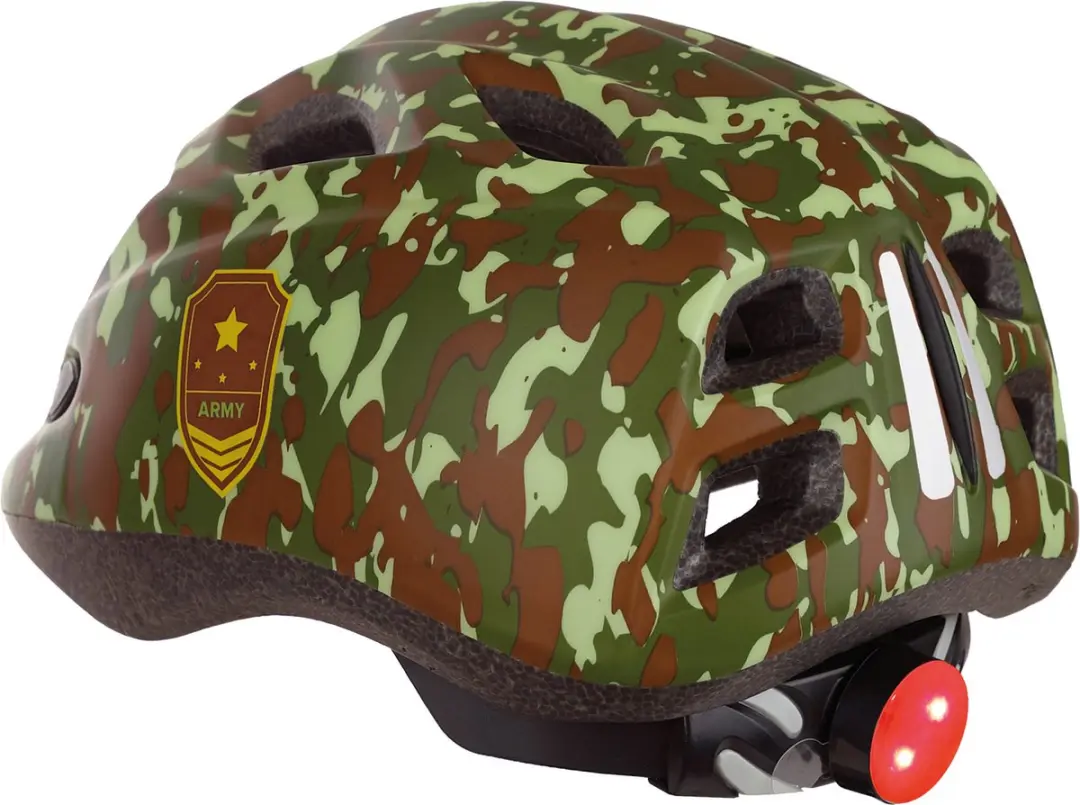 Polisport Junior Army Helm S 52-56cm - Groen - afbeelding 2 van 3