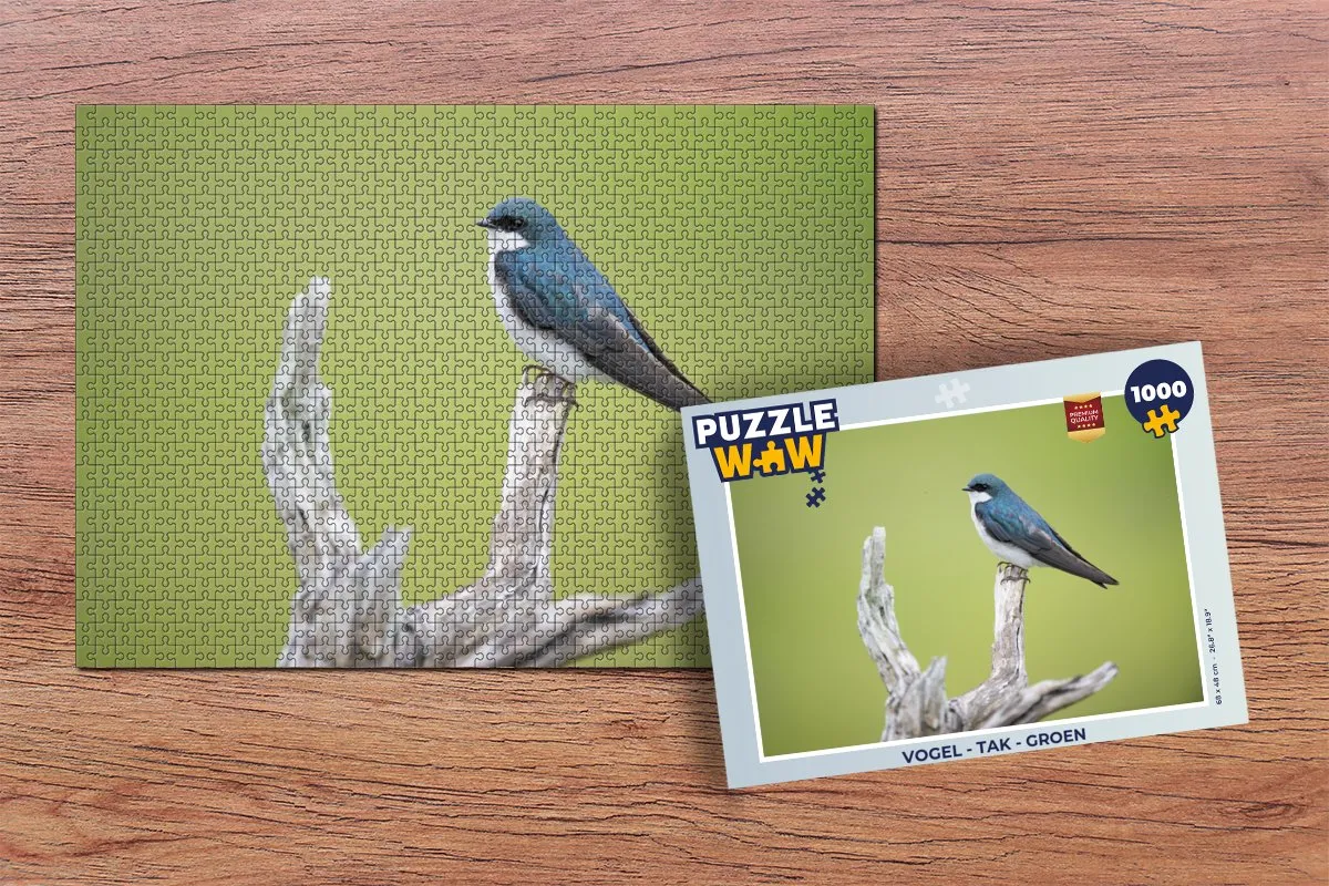 PuzzleWow Vogel Tak Legpuzzel 1000 Stuks - Multicolor