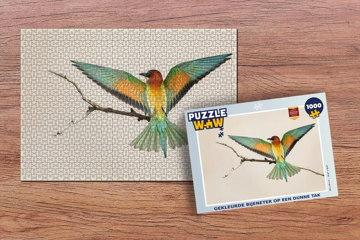 PuzzleWow Vogel Tak Legpuzzel 1000 Stuks - Multicolor