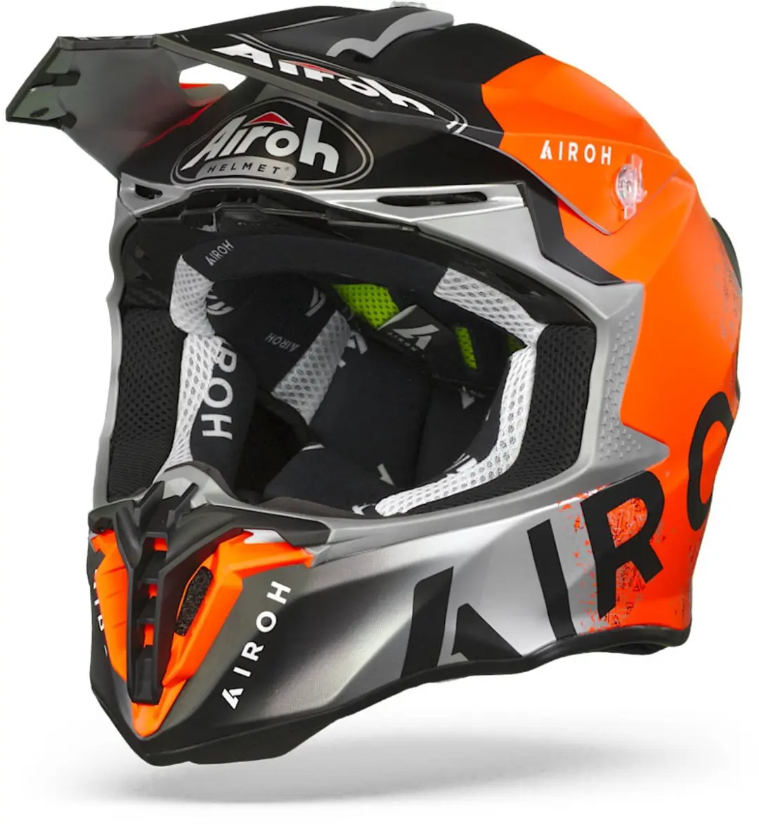 Airoh Twist 2.0 Bit Oranje Grijs Crosshelm