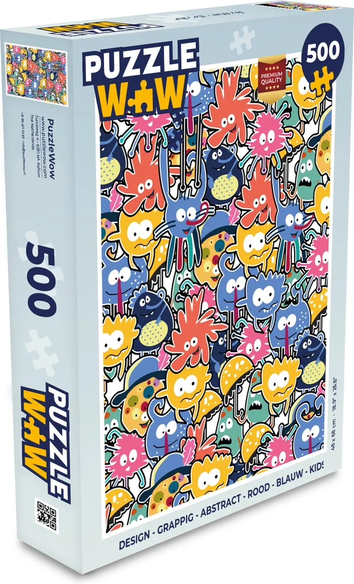 PuzzleWow Legpuzzel 500 Stuks - Multicolor