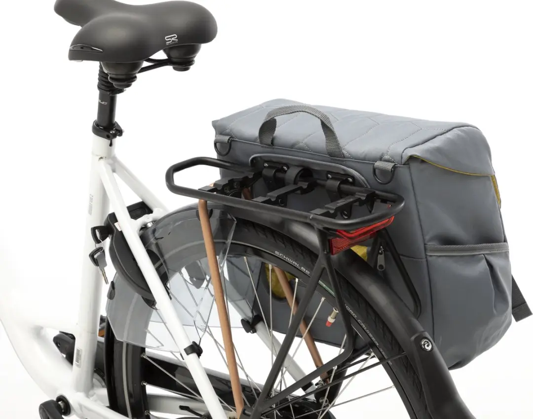 New Looxs Quilted Mondi Joy Enkele Fietstas 18,5L - Grijs - afbeelding 5 van 6