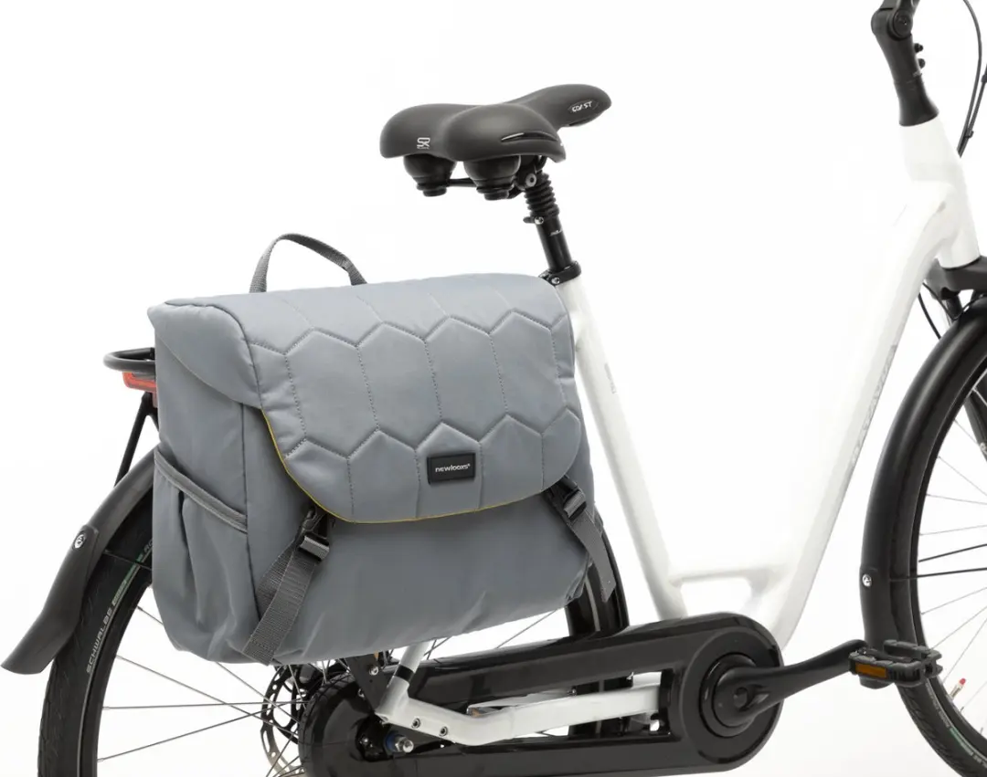 New Looxs Quilted Mondi Joy Enkele Fietstas 18,5L - Grijs - afbeelding 6 van 6