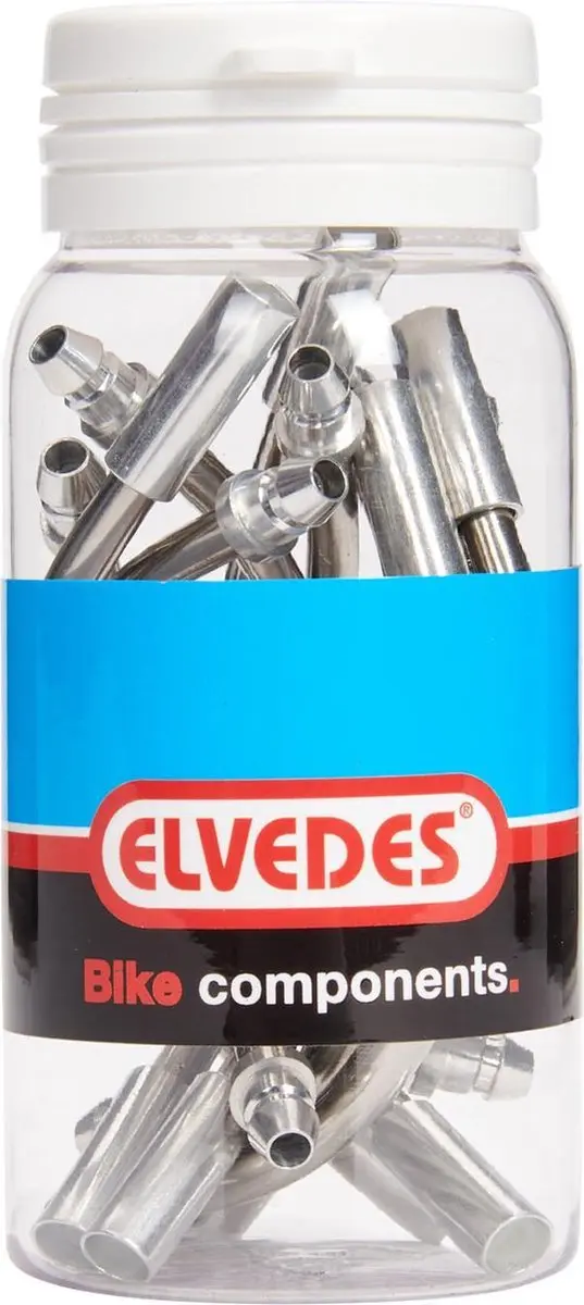 Elvedes V-brake Bocht 130° RVS - 10 Stuks - Grijs - afbeelding 2 van 3