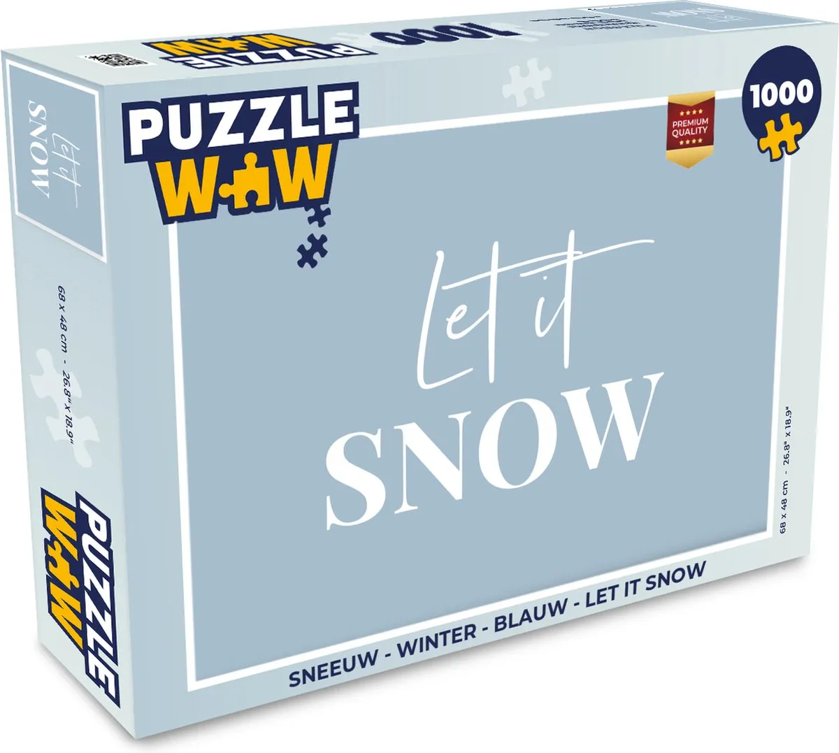 PuzzleWow Let it snow Legpuzzel 1000 Stuks