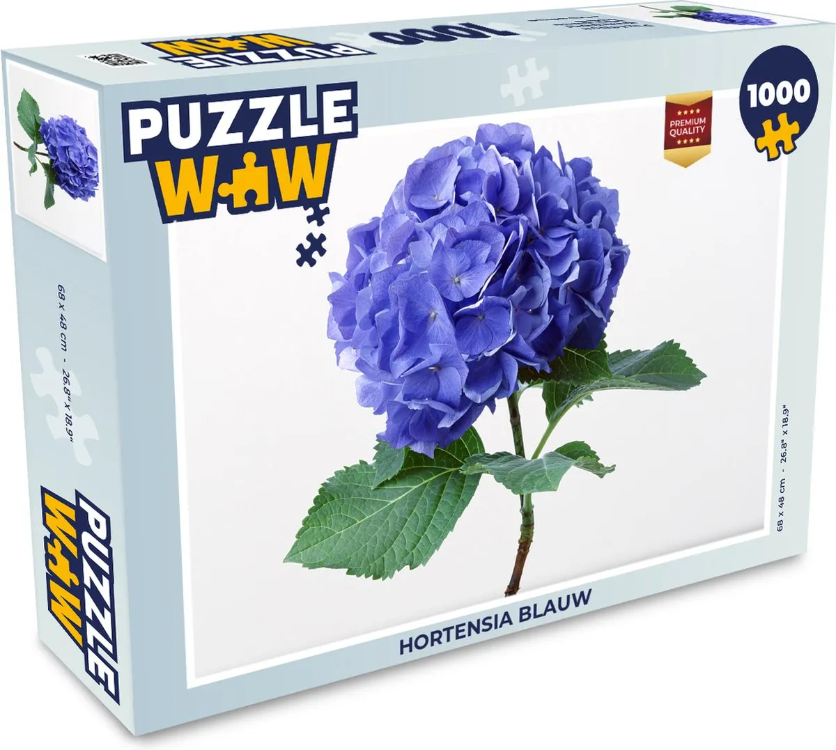 PuzzleWow Hortensia Legpuzzel 1000 Stuks