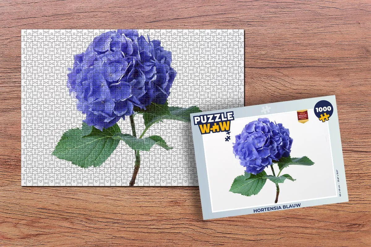 PuzzleWow Hortensia Legpuzzel 1000 Stuks - Multicolor