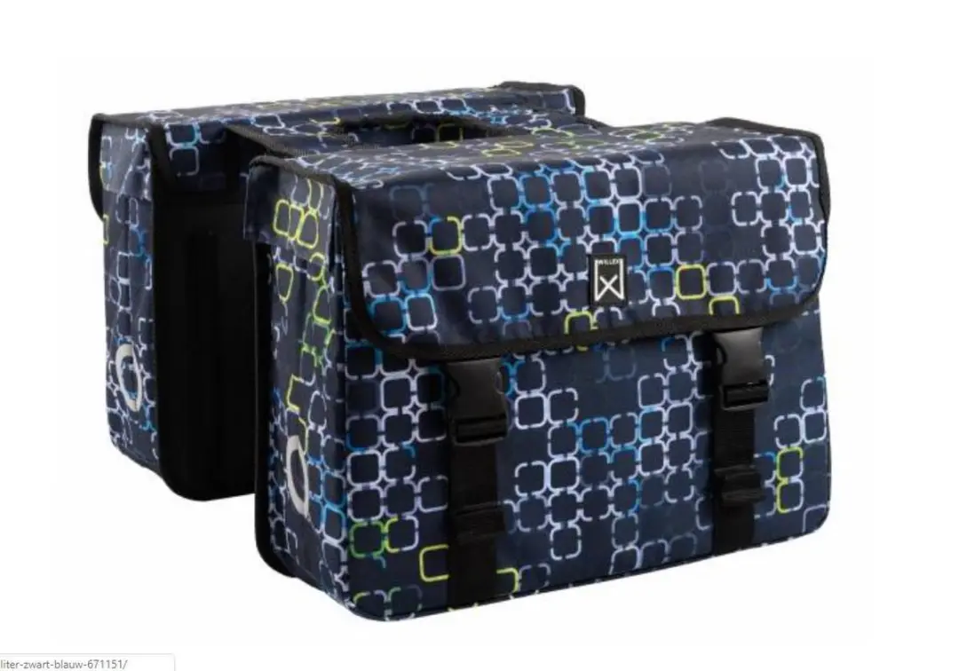 Willex Cyber Dubbele Fietstas 34L - Blauw - afbeelding 6 van 6