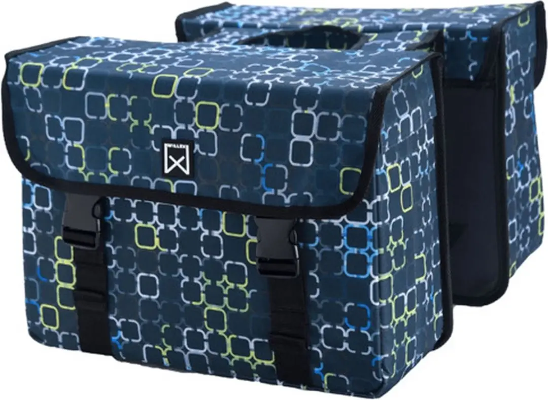 Willex Cyber Dubbele Fietstas 34L - Blauw - afbeelding 4 van 6