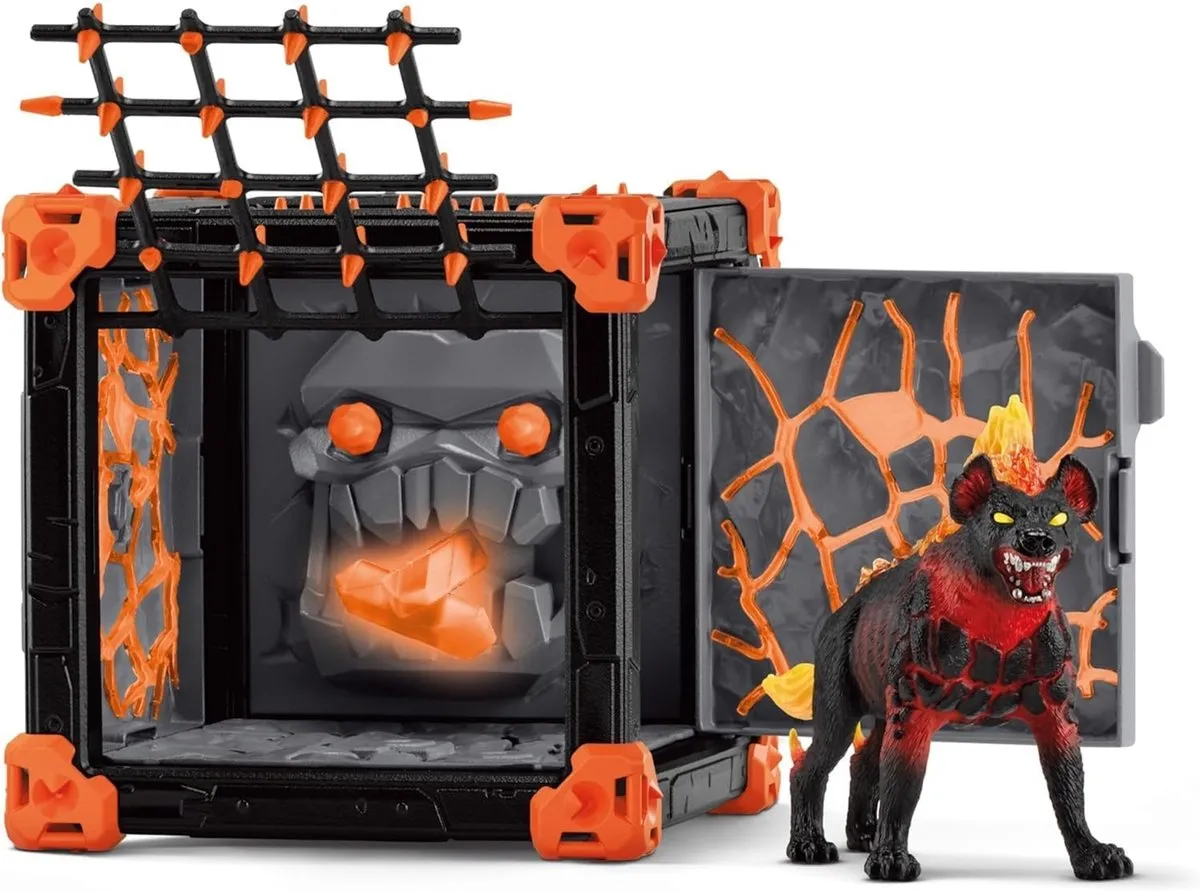 Schleich Eldrador Creatures BattleCave Lava Hyena 42674