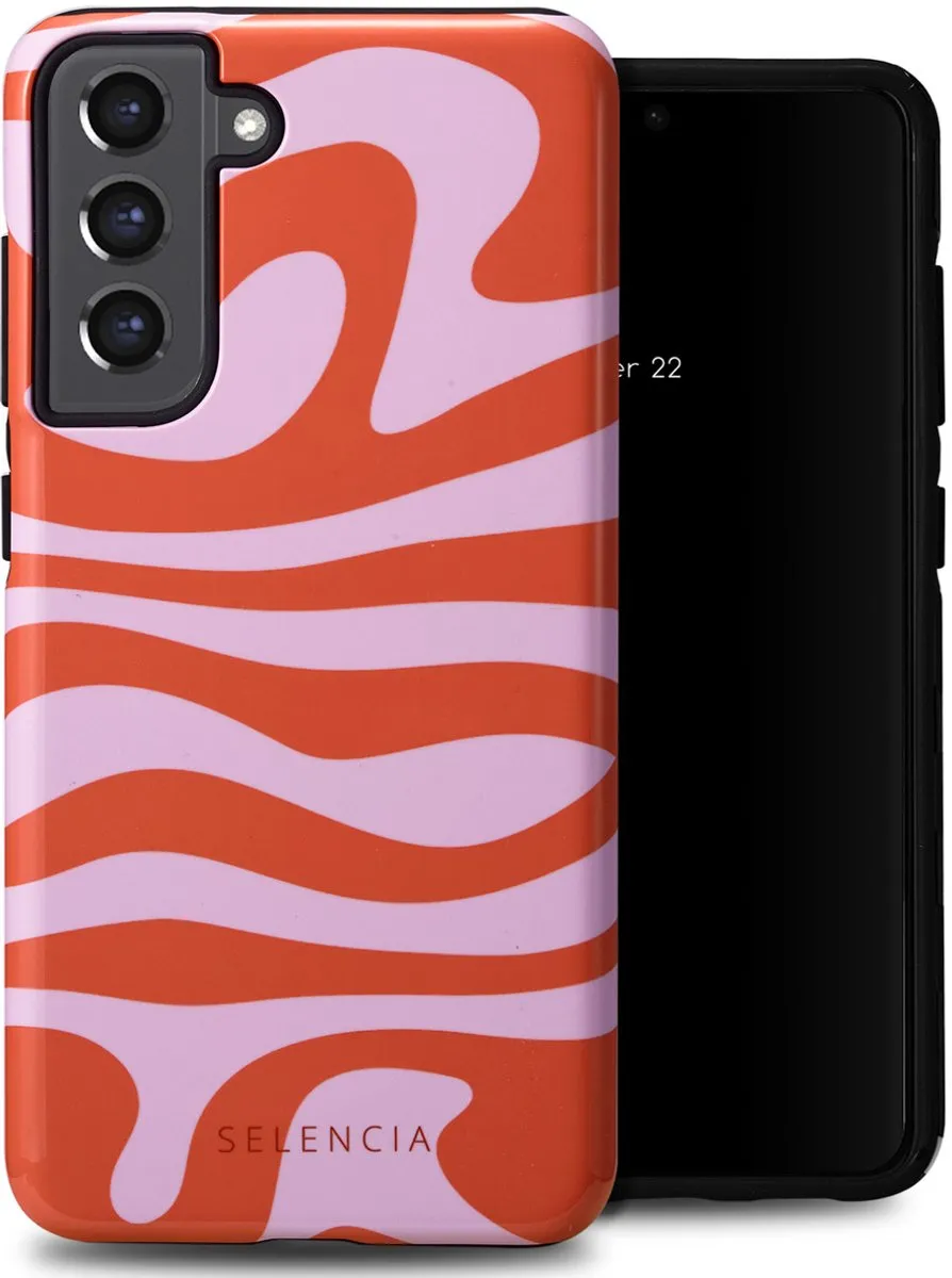 Selencia Hoesje Samsung Galaxy S21 FE Dream Swirl Pink