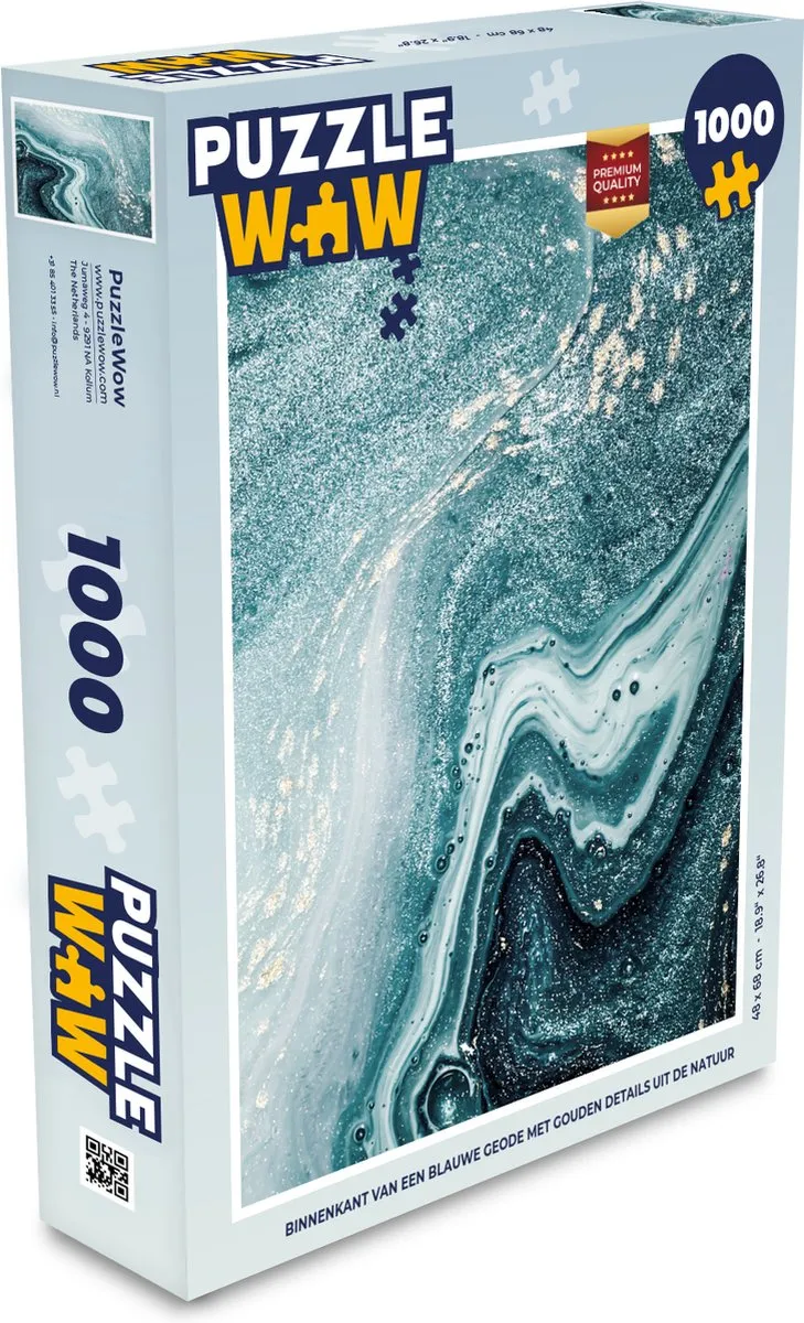 PuzzleWow Edelstenen Puzzel 1000 Stuks - Multicolor
