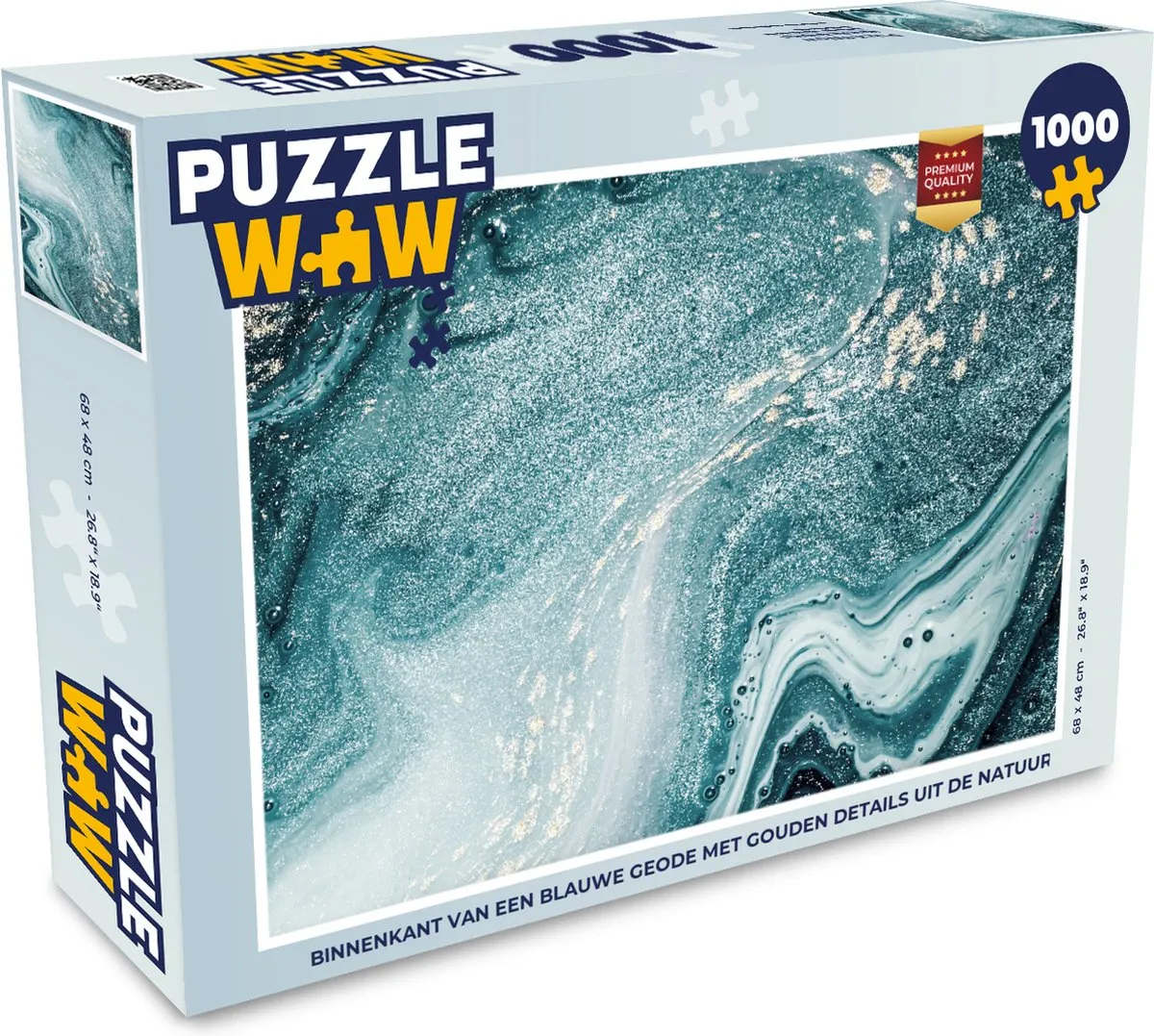 PuzzleWow Edelstenen Puzzel 1000 Stuks - Multicolor