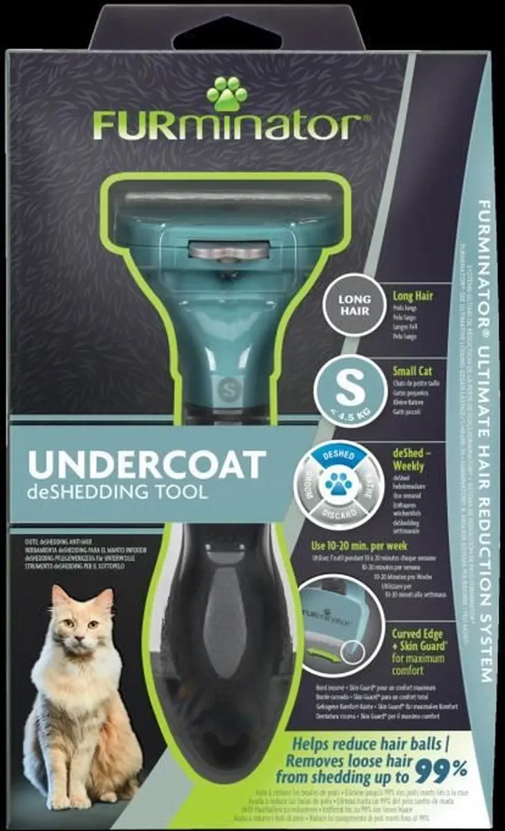 Furminator Deshedding Kat Onderwol S - Langhaar