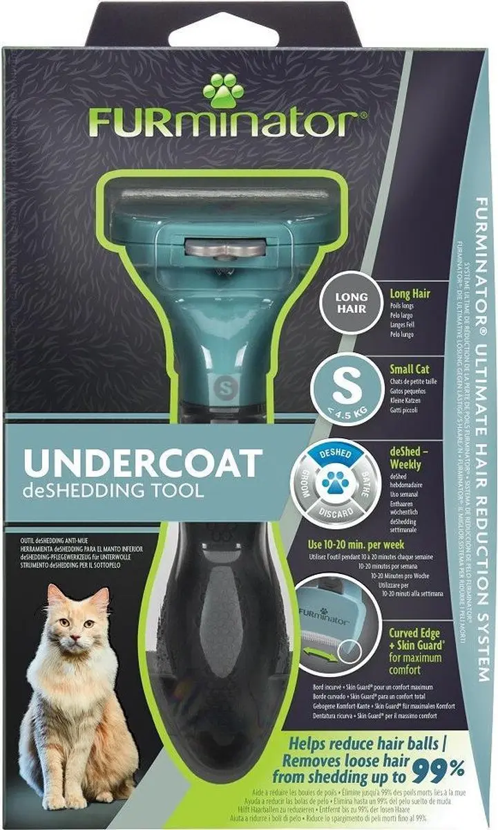 Furminator Deshedding Kat Onderwol S - Langhaar