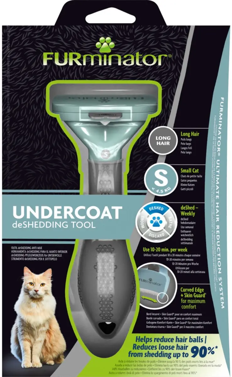 Furminator Deshedding Kat Onderwol S - Langhaar