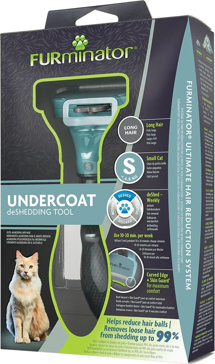 Furminator Deshedding Kat Onderwol S - Langhaar
