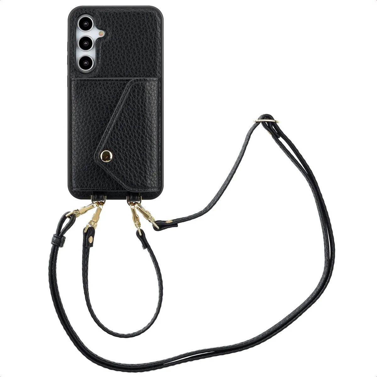 Selencia Koordhoes Samsung Galaxy A35 - 2 Pasjes - Zwart