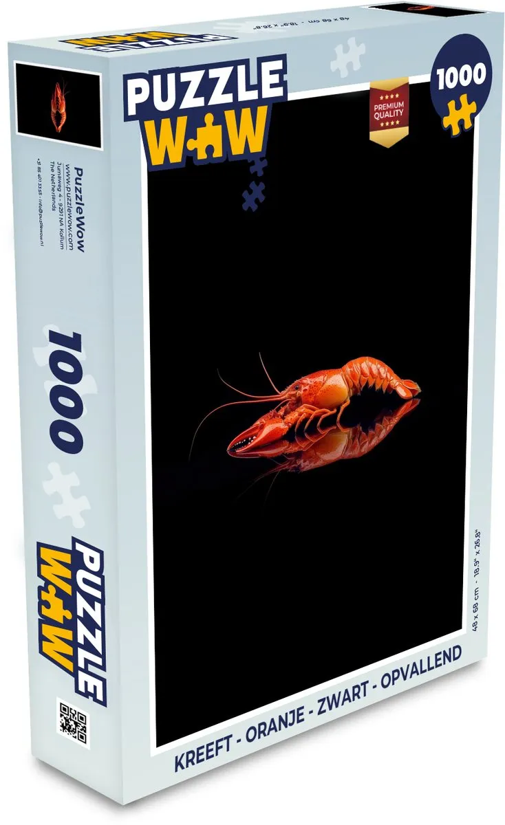 PuzzleWow Kreeft Legpuzzel 1000 Stuks