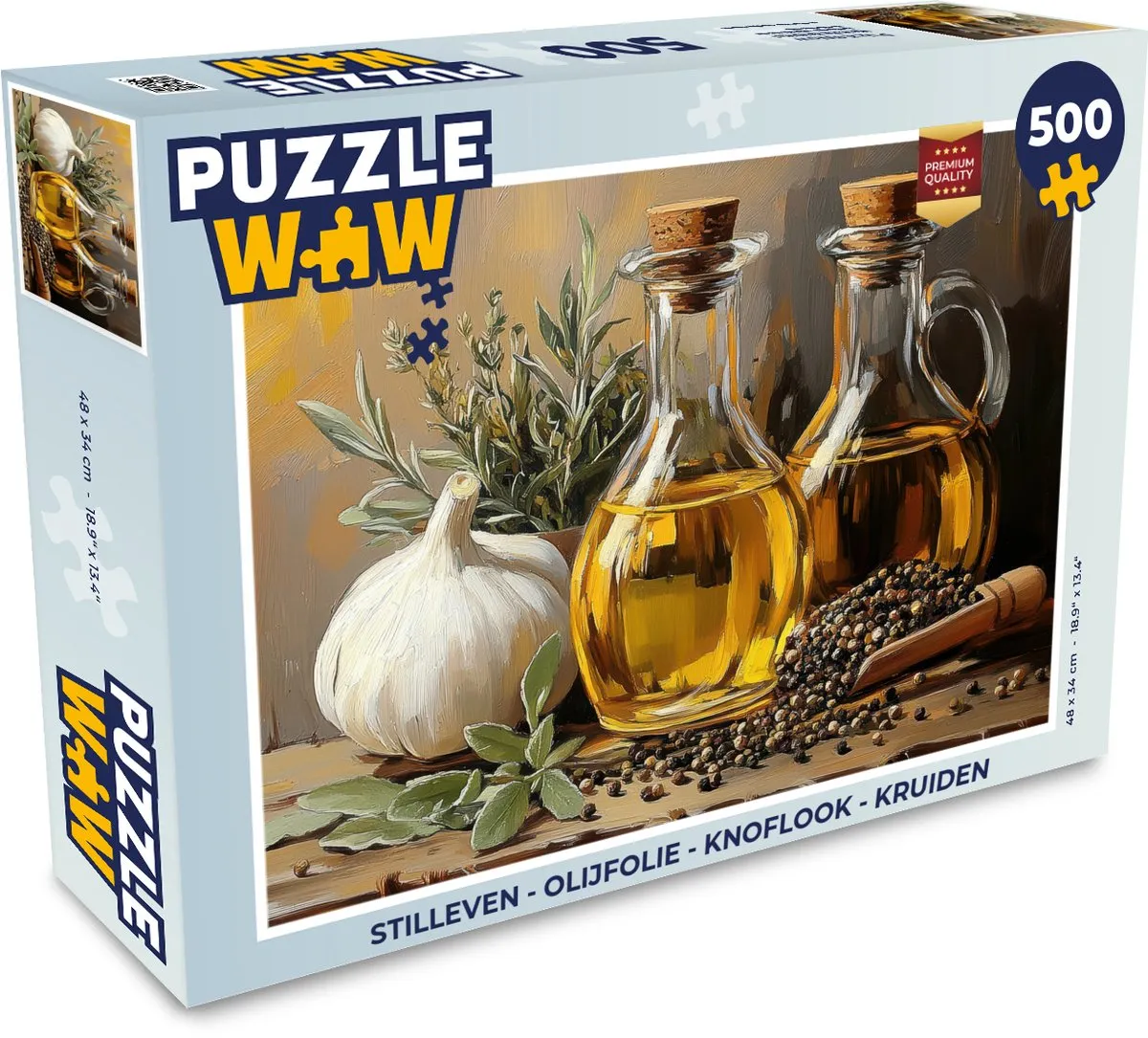 PuzzleWow Stilleven Legpuzzel 500 Stuks