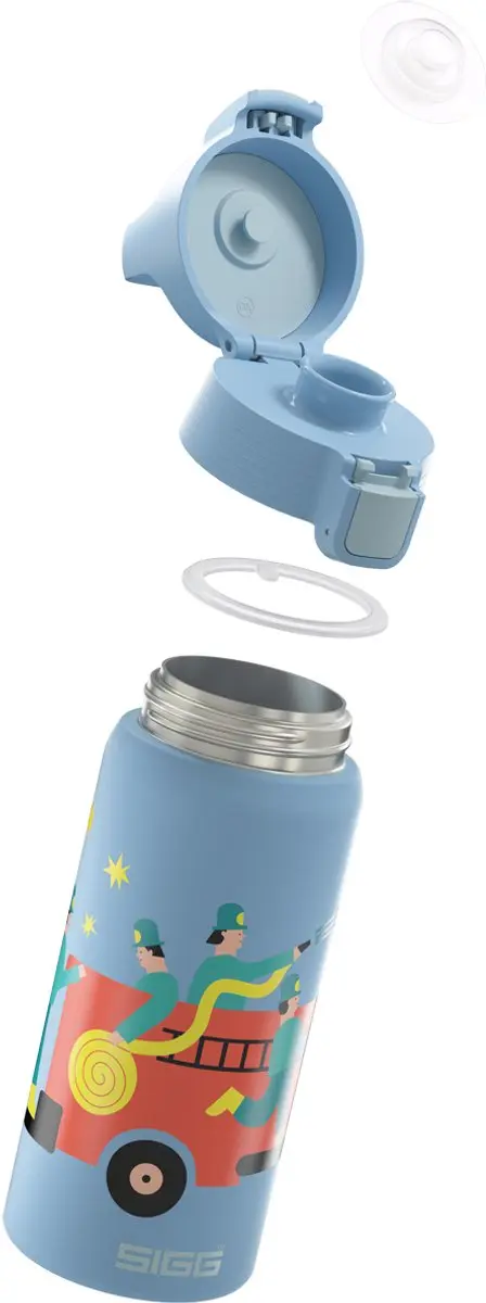 Sigg Pompiers Drinkfles 0,25L - Blauw - afbeelding 2 van 6