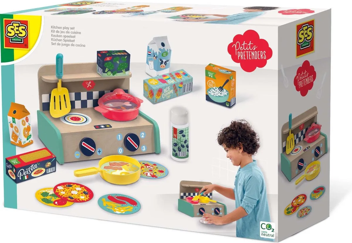 SES Creative Petits Pretenders Houten Keukenspeelset