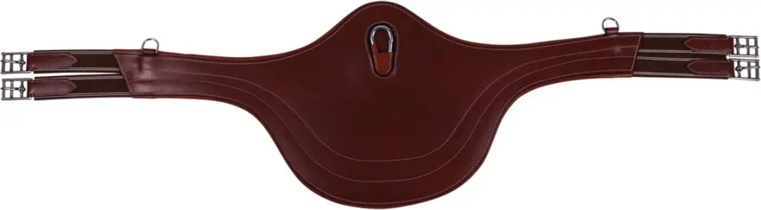 QHP Singel Met Buikflap Donkerbruin - 120 - afbeelding 3 van 4